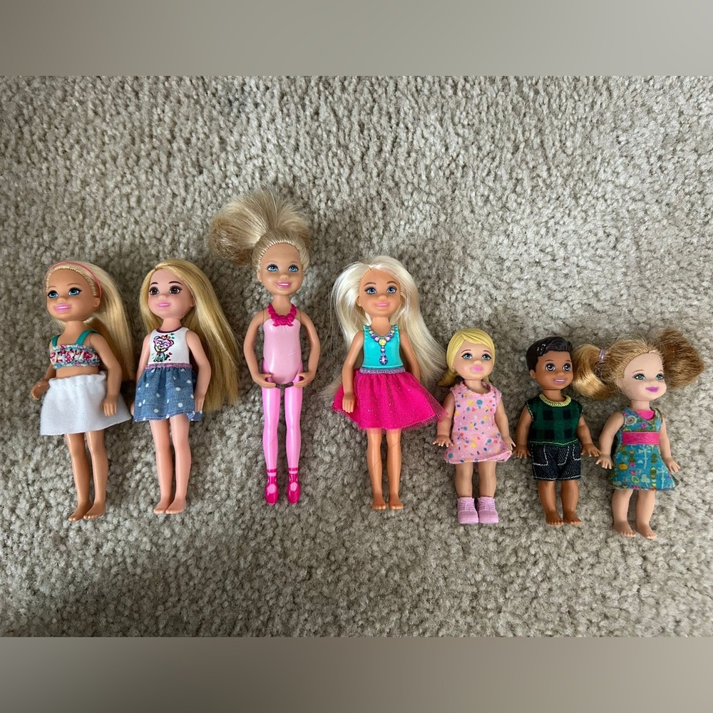 Barbie Pink and Blue Dolls & Accessories Set